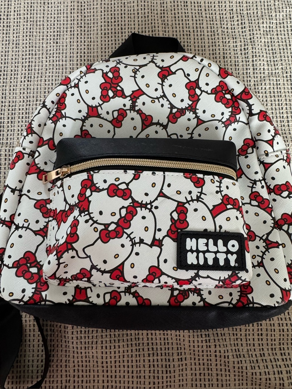 Hello Kitty White and Red All-Over Print Mini Backpack 2024 official Sanrio
